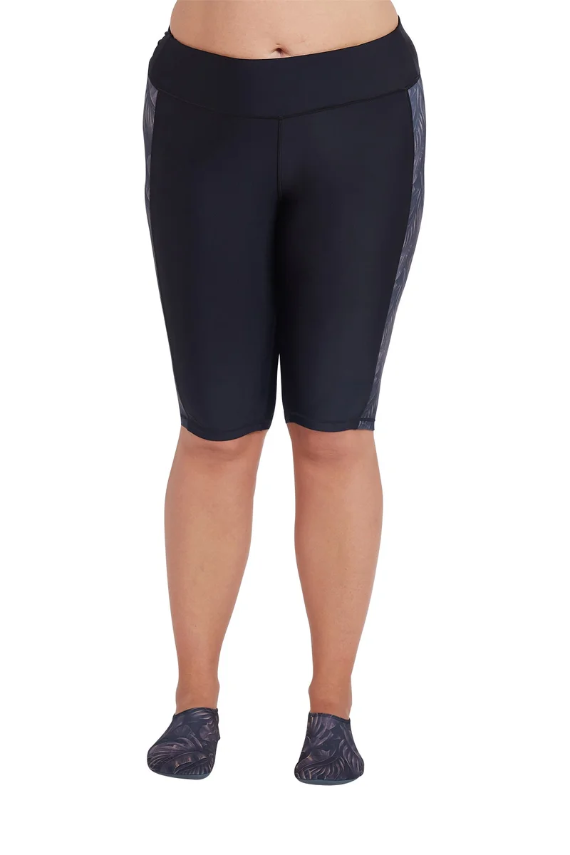 COEGA  Ladies Ladies Shorts Swim Long - Nero Silver Tropical